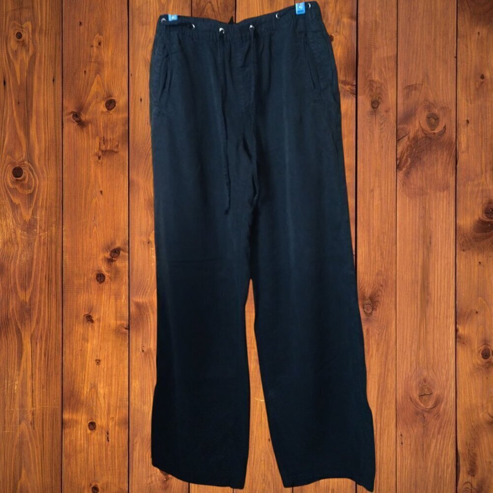 Forever 21 Size Small Black Pull On Drawstring Waist Pocket Pants Casual
